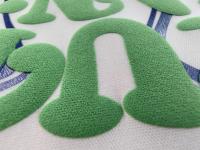 Vente en gros Transfert de chaleur Flock Logo personnalisé 3d Puff Vinyl Plastisol Sérigraphié Transferts de chaleur pour T-Shirt