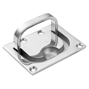Stainless Steel Hatch Cover Handles Square Floor Clips For Marine <b>Yacht</b> Rv Deck Pull Rings Db003 - Product Image 2