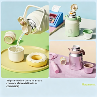 Bouteille d'eau isotherme en acier inoxydable 316 de grande capacité, gobelet de voyage portable pour enfants avec un bel aspect