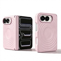 Coque Duo pour iPhone avec motif animal, texture ondulée, silicone liquide et attraction magnétique