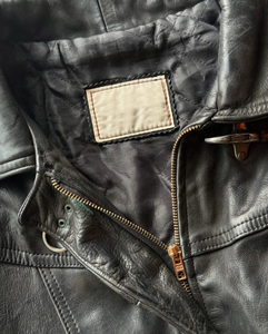 Vêtements streetwear personnalisés à la mode, <span class=keywords><strong>veste</strong></span> en cuir pour homme, style pompier, motard, moto - Product Image 3