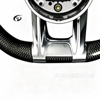 Volant en cuir perforé et fibre de carbone pour Mercedes (anciens modèles) – Amélioration pour les nouveaux W204, W205, W211, W212, W222, W213, W218, W219, AMG GT