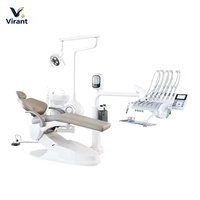Ensemble complet de fauteuil dentaire en cuir souple avec compresseur d'air
