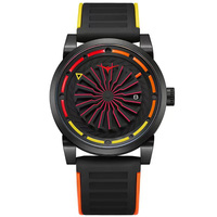 Montres de luxe mécaniques automatiques de miroir de cristal de saphir de conception unique imperméable