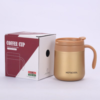 Tasse à café sous vide avec poignée, gobelet Double paroi en acier inoxydable pour Sublimation, 120z 16OZ, vente en gros, 2021, livraison gratuite