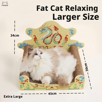 Griffoir pour chat multi-niveaux en forme de dragon impérial mignon avec escalier en carton – Vente en gros
