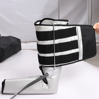 EMOKA EMK-703B Nouveau Masseur Électrique à Vibration avec Grand Écran LCD, Compression d'Air, Chauffant, pour Jambes et Pieds, Soulagement de la Douleur, Bottes de Massage