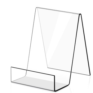 Soporte de acrílico para libros, soporte de caballete de exhibición de acrílico transparente para exhibir álbumes de imágenes, libros, hojas de música y cuadernos - Product Image 1