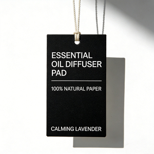 Désodorisants suspendus en papier coton de haute qualité, parfum intense, logo personnalisé, parfum longue durée et forme découpée pour voiture - Product Image 1