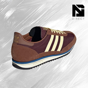Adidas Wmns Sl72 Og 'preloved Brown' Chaussures de skate rétro rayées à lacets à bout rond pour la marche décontractée - Product Image 3
