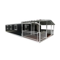 Villa résidentielle portable multifonctionnelle à double étage, structure robuste, construction rapide, abri temporaire extensible