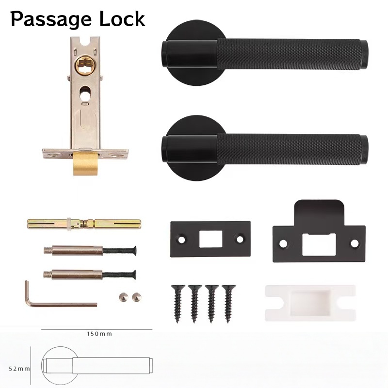 Matte Black Passage Lock