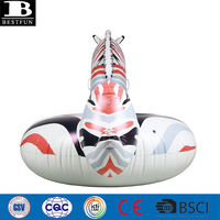 Bouée gonflable zèbre en PVC durable, forme animal, pour adultes, pour piscine et plage, jouet aquatique d'été