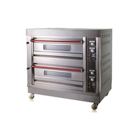 Four à pain à gaz et électrique TCD de grande capacité pour boulangerie commerciale, 4 étages, 16 plateaux, minuterie, vapeur