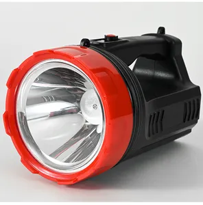 Factory Price Strong Light USB Rechargeable Patrol Portable Light Camping Light Flashlights Handheld Solar Searchlight