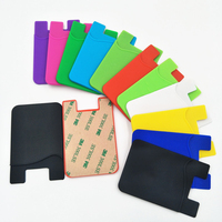 Unisex Del Silicone di Modo Posteriore Del Telefono Mobile del Supporto di Carta Del Raccoglitore Elastico Tasca Il Cellulare Adesivo Sticker Accessori