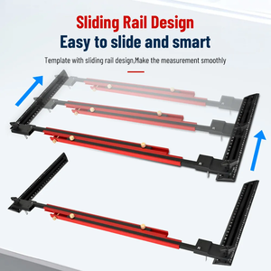 Plantilla de regla de escalera de aleación de aluminio ajustable para peldaños de escalera herramienta de medición para <span class=keywords><strong>escaleras</strong></span> de carpintería - Product Image 4