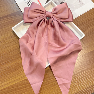 Korean Style Girls' <b>Bow</b> Hairpin High-Grade Double-Layer Large Version Fashion <b>Clip</b> Made of Cotton Linen for Daily Wear - Product Image 5