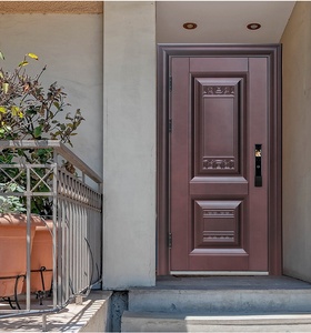 Customized Home Front Exterior Main Entry Fireproof Security Steel <strong>Doors</strong> - Product Image 4