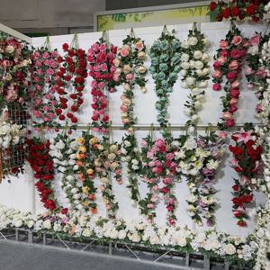 Flores colgantes de glicinia de seda artificial de alta calidad personalizadas al por mayor a bajo <span class=keywords><strong>precio</strong></span> de fábrica DKB para decoración del hogar de bodas - Product Image 5