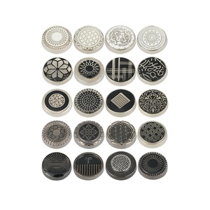 Botón Jinyi de fábrica Thobe decorativo 10mm 12mm redondo de aleación de Zinc Botón de 4 partes Logotipo de prensa botones a presión de Metal personalizados para ropa - Product Image 6