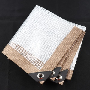 Tùy chỉnh Lưới Trong Suốt <span class=keywords><strong>PE</strong></span> bạt đổ không ướt vải ban công Windows mưa che không thấm nước vườn tán cây - Product Image 5