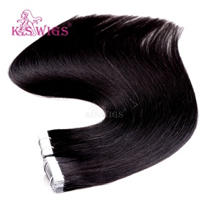 Extensions de cheveux humains 100% Remy, adhésives, invisibles, à trame fine, douces, lisses, sans nœuds, pré-collées. - Product Image 1