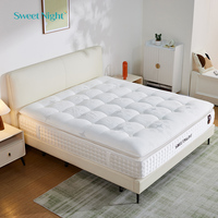 Sweetnight OEM ODM Maßgefertigte Orthopädische Rollmatratze Memory-Schaum King-Size Federkernmatratze für Schlafzimmer Villa Hotel Apartment Schule