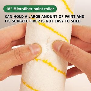 Kit de <span class=keywords><strong>rouleau</strong></span> à <span class=keywords><strong>peinture</strong></span> de 18 pouces, <span class=keywords><strong>bac</strong></span> à <span class=keywords><strong>peinture</strong></span> de 18 pouces avec doublure, <span class=keywords><strong>rouleau</strong></span> à <span class=keywords><strong>peinture</strong></span> en microfibre, kit de <span class=keywords><strong>peinture</strong></span> pour la <span class=keywords><strong>peinture</strong></span> de la maison - Product Image 6