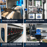 Máquina de Doblado de Metal CNC Automática de 40 Toneladas, Prensa Plegadora Eléctrica de Doble Servo de 1600 mm para Acero y Aluminio