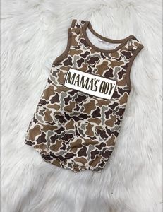 Custom Daddy's Girl Boys Camouflage Print Cotton Spandex <b>Kids</b> Shorts Outfits Ruffles Dress Baby <b>Bubble</b> Romper Sibling Matches - Product Image 4