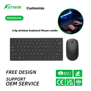 Clavier et Souris Sans Fil 2.4G OEM en Gros Usine, <span class=keywords><strong>Combo</strong></span> Mini Portable 78 Touches 4 Boutons 4D, Garantie 12 Mois, En Stock pour Appareils Intelligents - Product Image 1
