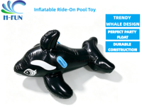 Jouet gonflable en forme de baleine ou de dauphin pour les jeux aquatiques des enfants, en PVC