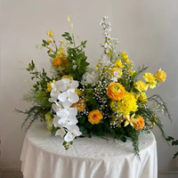 Nouvelle Arrivée M-FR57 Centre de Table Floral Artificiel Personnalisé en Forme de Boule de Fleurs pour Mariages et Événements