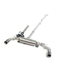 Échappement à soupapes haute performance professionnel 2011-2016 pour Countryman 1.6T R60 en acier inoxydable 304 finition miroir Catback