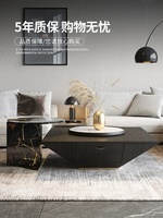 Table basse carrée en bois, de luxe, noir, avec verre et bois, 1 pièce