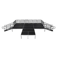 Plateforme de Scène Portable en Aluminium Modulaire avec Service de Remplacement Gratuit d'Accessoires et Escaliers pour Événements de Grande Envergure