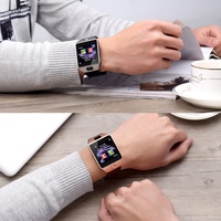 Relojes Inteligentes Android DZ09 Personalizados con Logotipo, Económicos, para Hombre y Mujer, Diseño ODM, Correa de Acero, Color Oro Rosa, Reloj Digital para Estudiantes, Compatible con iPhone, 2026