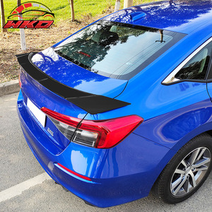 เหมาะสำหรับ Honda Civic รุ่นที่ 11 ซีดาน 4 ประตู ปี 2022-2026 สปอยเลอร์หลังทรง IKON สีดำด้าน - Product Image 3