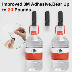 Paquete de 12 ganchos de toalla adhesivos de acero inoxidable 304 para montaje en pared - Product Image 6