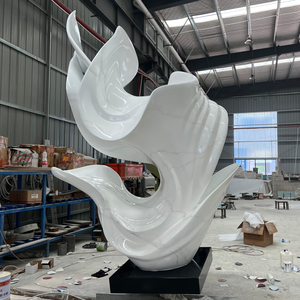 Custom Stainless Steel Sculpture Large Abstract Art Statue with 3D Design Support <strong>for</strong> Municipal Landscaping Projects - Product Image 1