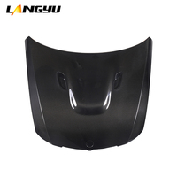 LANGyu 2005-2012 Pièces de carrosserie automobile, capot en fibre de carbone style M3 pour BMW Série 3 E90 Pre-Lci E90 LCI, couvre-capot moteur