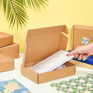 Biểu tượng tùy chỉnh in tuck Top Giấy gợn sóng bao bì tự niêm phong bưu phẩm Bưu Chính vận chuyển dập nổi thư mục bảng sóng - Product Image 5