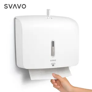 SVAVO Hot Sale Kitchen Wall Mounted Punch Free Hand Toilet Paper holder tissue box M N C V Z Multifold paper towel dispenser