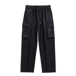 <span class=keywords><strong>Pantaloni</strong></span> <span class=keywords><strong>cargo</strong></span> casual da uomo a gamba dritta, verde militare, vestibilità ampia, <span class=keywords><strong>pantaloni</strong></span> lunghi autunnali traspiranti, stile americano - Product Image 3