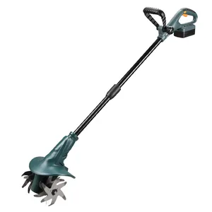 Hantechn 18V điện tiller có thể sạc lại pin cầm tay vườn công cụ nông nghiệp tu máy xới và rototiller