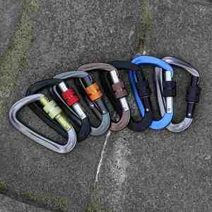 Mousquetons à verrouillage rotatif robustes 12KN avec logo personnalisé pour la randonnée, le camping, les hamacs, les clés, les porte-clés, les laisses pour chiens - Product Image 6