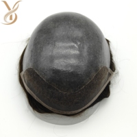 Prothèse capillaire pour homme BIO Style, 100% cheveux humains Remy indiens, densité 120%, avec base en PU et dentelle pour une ligne de cheveux naturelle et invisible
