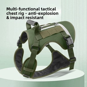 Arnés Táctico Resistente <span class=keywords><strong>para</strong></span> Perros, <span class=keywords><strong>Chaleco</strong></span> de Entrenamiento Reflectante de Poliéster <span class=keywords><strong>para</strong></span> Dobermans y Razas Grandes - Product Image 2