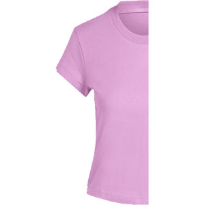 T-shirt à manches courtes à col rond pour femme, style streetwear, respirant, écologique, personnalisé, en molleton uni en coton biologique brodé - Product Image 6